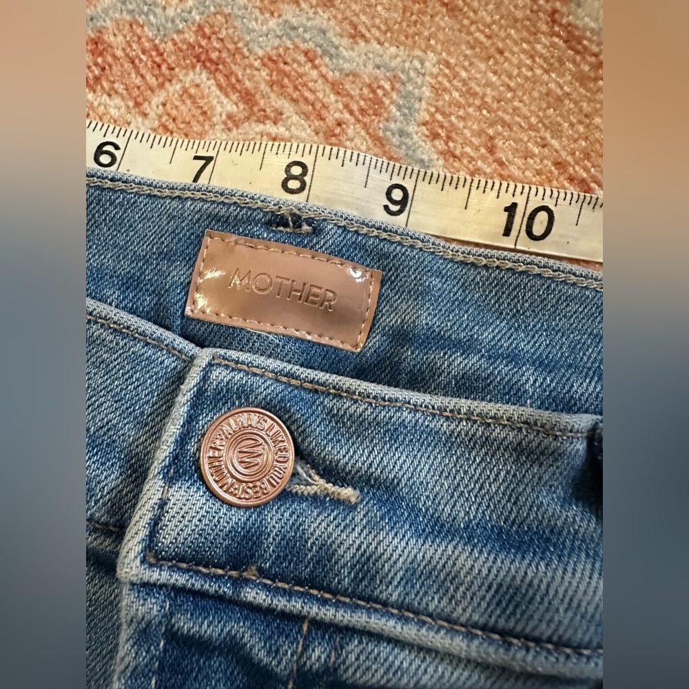 Mother the rambler zip flood in out of the blue wash size 32 - Picture 7 of 11